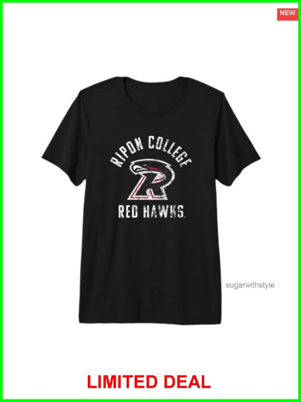 Premium Tri-Blend Crew Neck T-Shirt Ultra Soft Lightweight College Sports Tee